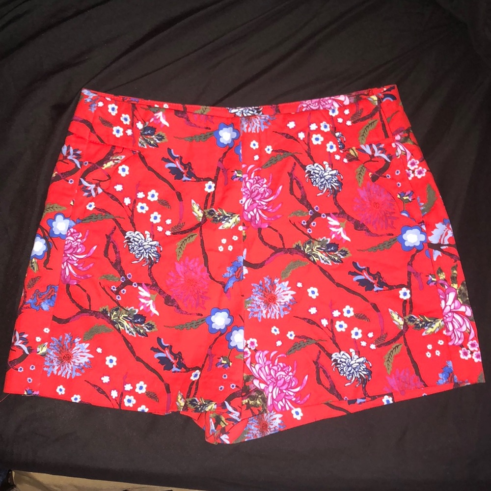 High waist Floral shorts